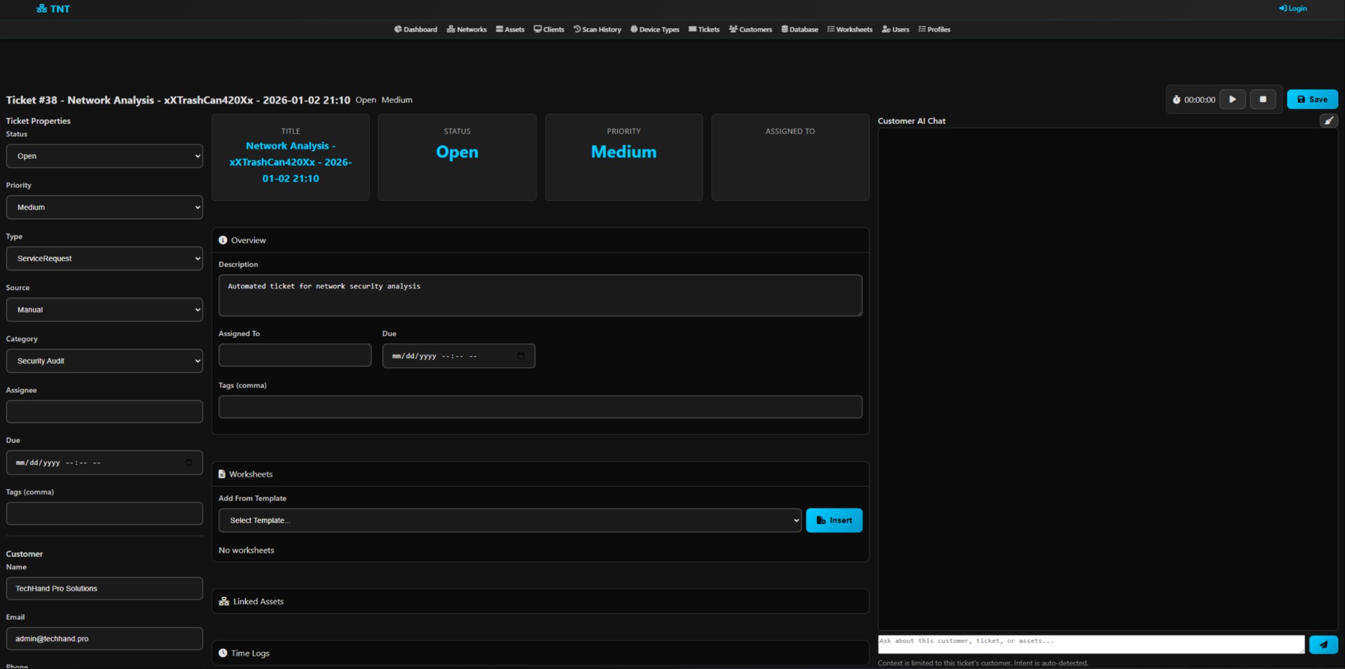 TechHand Network Toolkit (TNT)