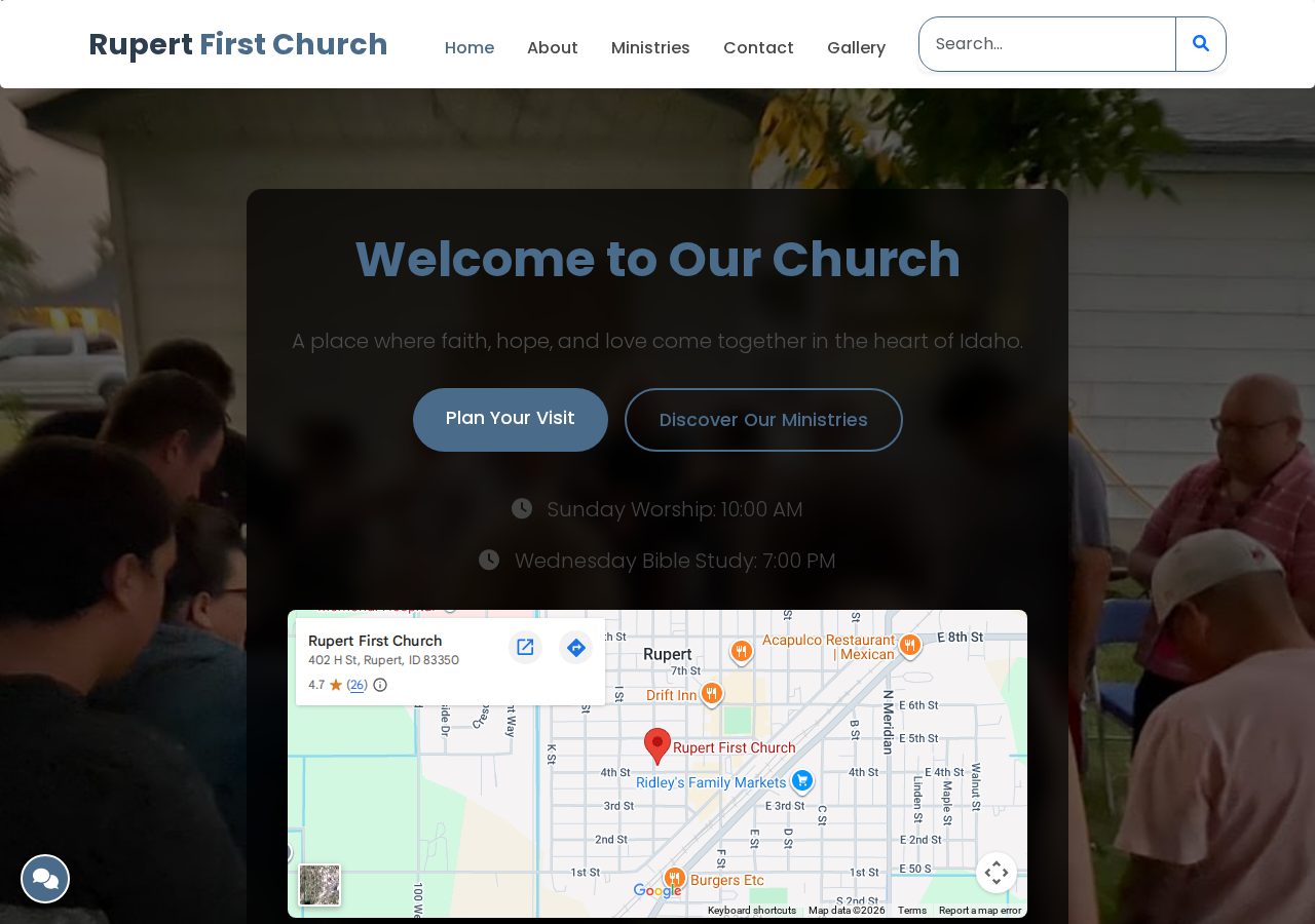 Rupert First Church Website project photo