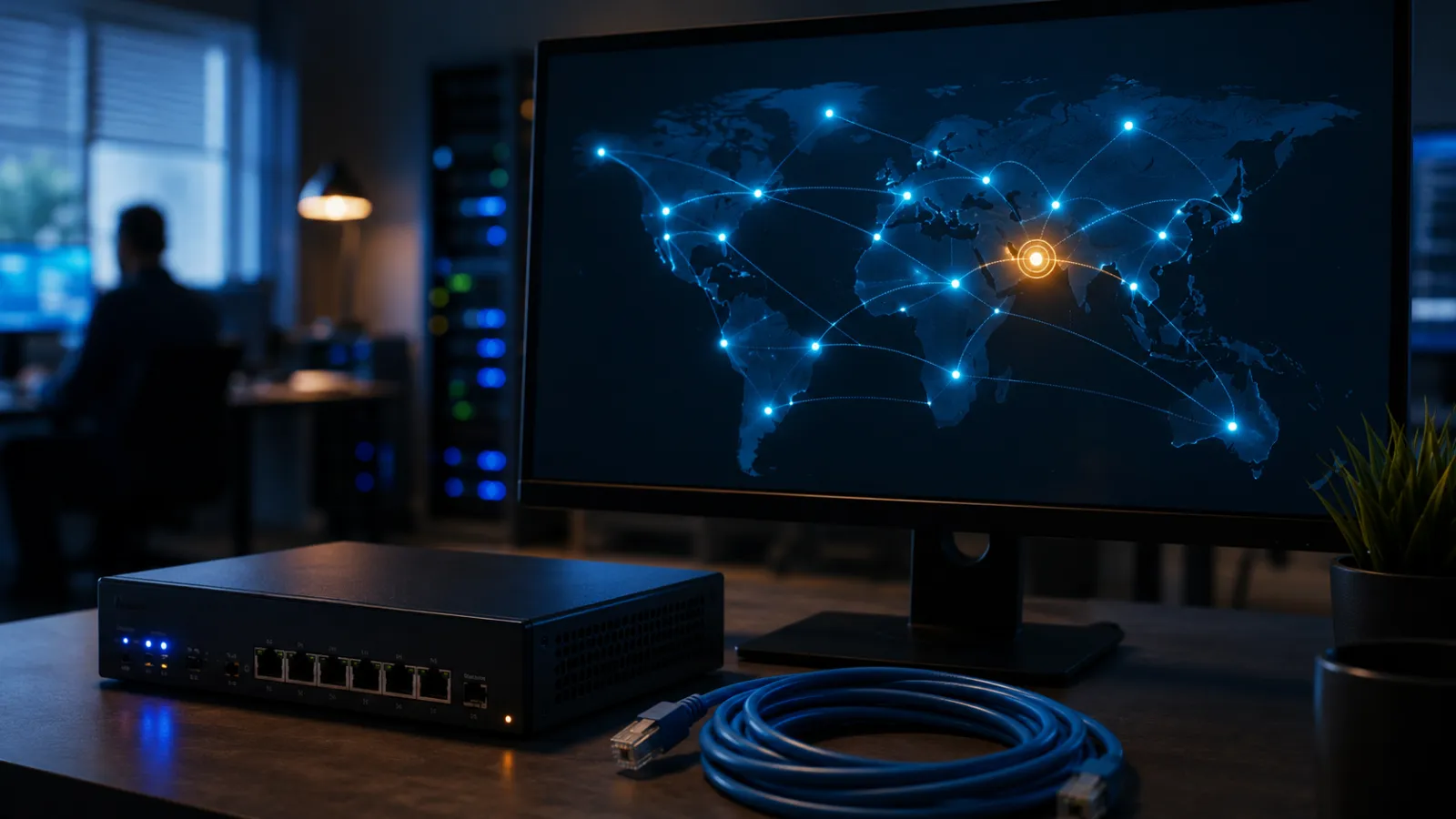 Network monitoring and security testing dashboard