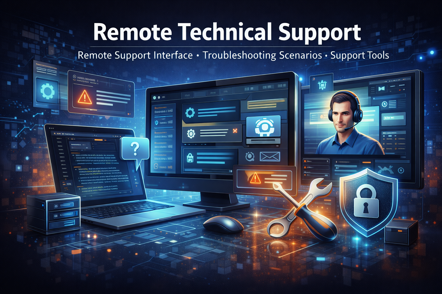 Remote technical support session